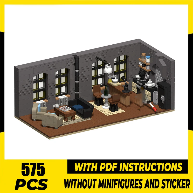 

Moc Building Bricks Famous Movie Apartment Model Technology Modular City Street Blocks Gifts Christmas Scene Toy DIY Assembly