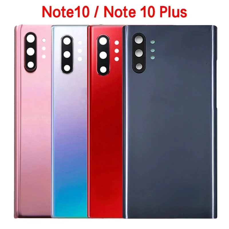 For Samsung Galaxy Note10 Note 10 Plus N970F N975F  Battery Back Cover 3D Glass Panel Rear Door Housing Case Camera Lens Replace