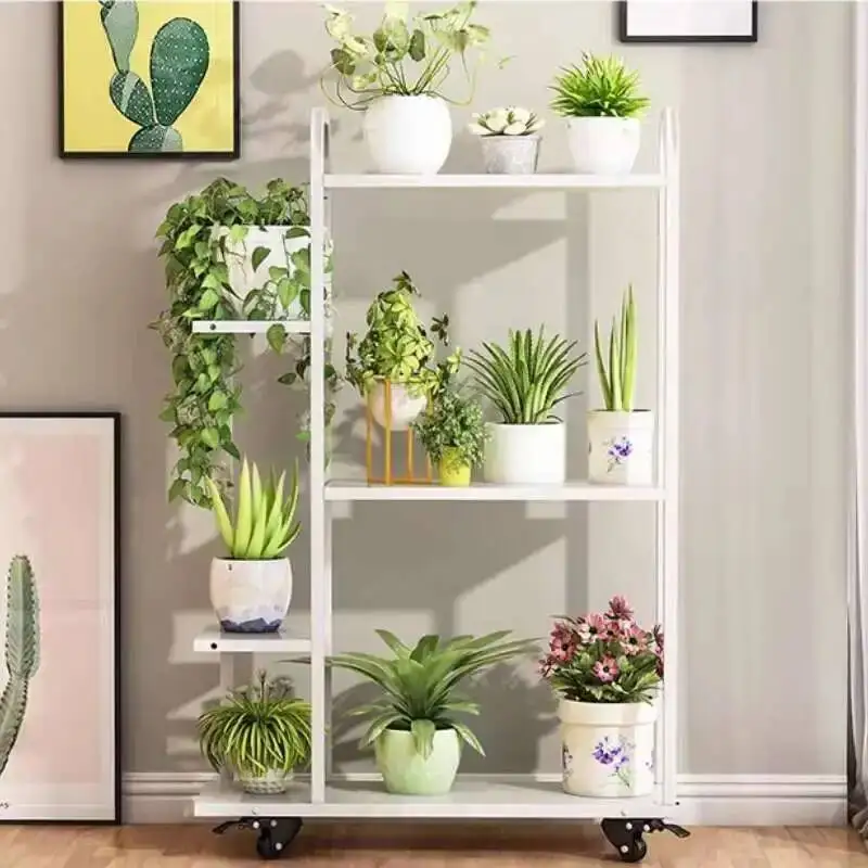 

Decoration Minimalist Aesthetics Flower Pot Designer Unique Plant Display Shelf Living Room Balcony Porta Piante Furniture