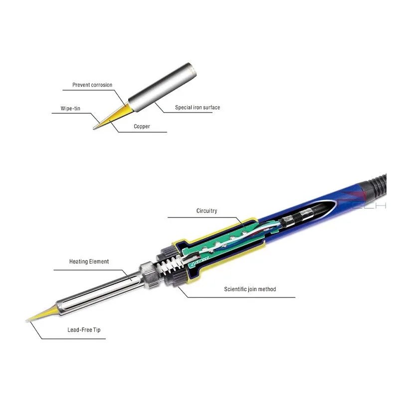 BAKU Electric Soldering Iron Kit Rework Station Handle for BK-702B 701L 702L 936D