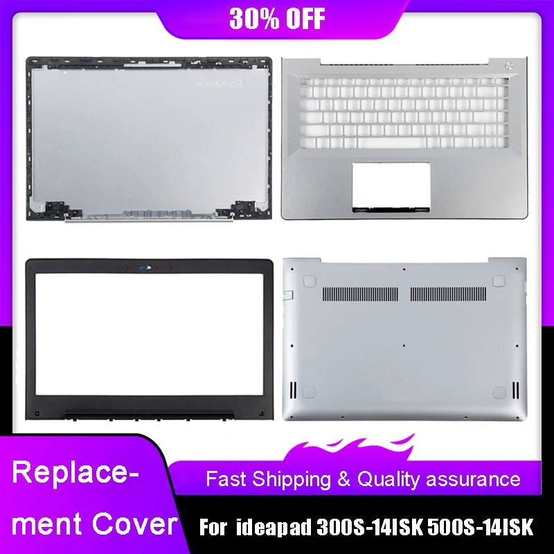 NEW Laptop LCD Back Top Cover For Lenovo ideapad 300S-14ISK 500S-14ISK Series Front Bezel Palmrest Upper Bottom Case Rear Lid