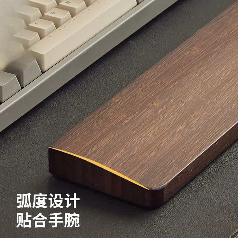 Zwart Walnoot Hout Palmsteun Aangepaste Massief Houten Mechanische Toetsenbord Accessoire Polssteun Pad Houten Spel Kantoor Palm Stree Ondersteuning