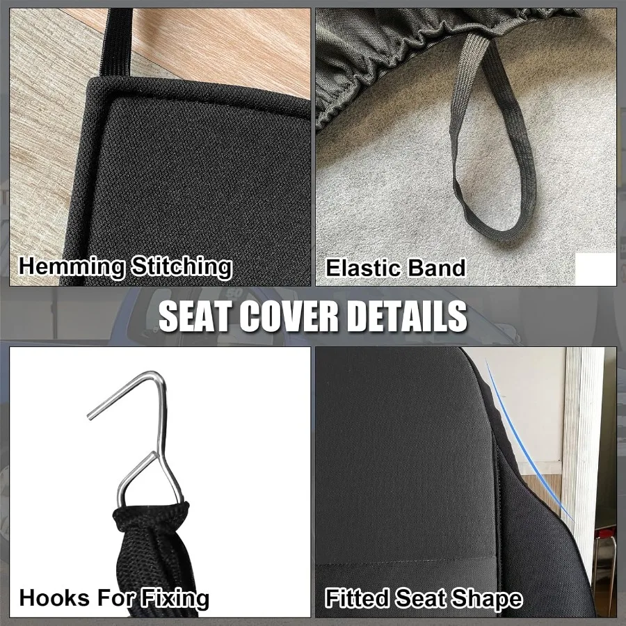 أغطية المقاعد الأمامية المخصصة لـ 19982003 Ranger Pickup 60 40 مقاعد خلفية عالية متينة وسهلة التركيب مناسبة عالمية بدون C