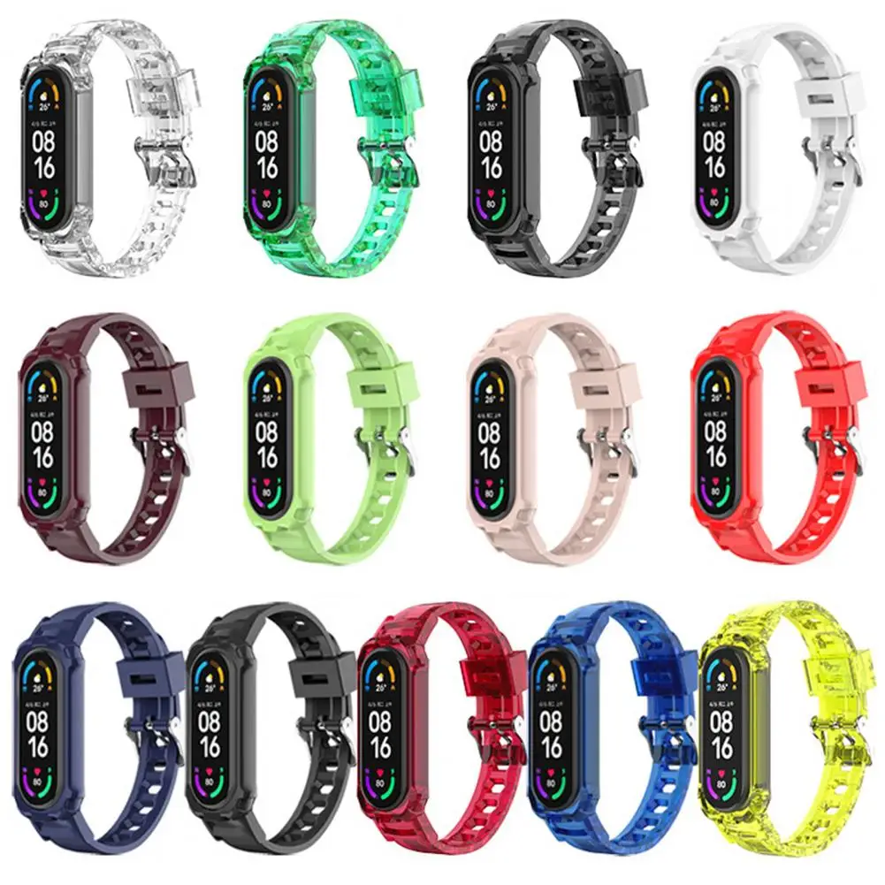 Skin friendly Comfortable TPU One piece Wristwatch Band for Mi Band 3/4/5/6/7