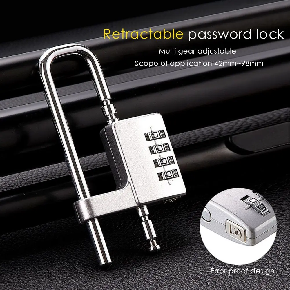 

Anti-saw Hardware Accessories Office Door Zinc Alloy Padlock File Cabinet Door Code Lock Adjustable lengthened U-lock