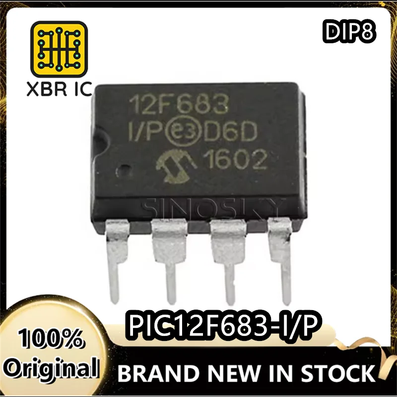 

(10/30 pieces) PIC12F683-I/P DIP8 12F683 PIC12F683 8-bit microcontroller chip New original authentic spot fast delivery
