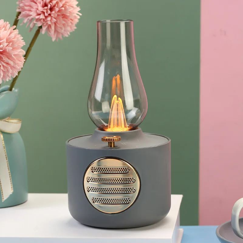 Yanfu-Wireless Bluetooth Speaker, Querosene Lamp Concept, Outdoor, Camping, Luz Ambiente, Subwoofer, Áudio, Desktop