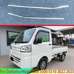 For Daihatsu Hijet Truck S500 S510 2022 2023 Body Styling Stick Stainless Steel Window Garnish Window Strip Trim