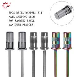 Nail Drill Bit Sanding Bands Mandrel Holder Cutter For Manicure Nail Sanding Caps for Pedicure Cutters For Pedicure Sanding