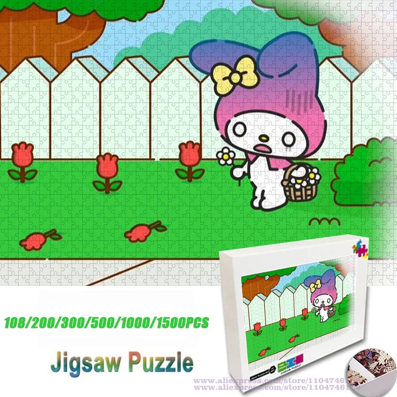

Sanrio My Melody Puzzle Jigsaw Cartoon Character Puzzle Jigsaw Cartoon Anime 108/200/300/500/1000/1500Pcs Intelligence Jigsaw