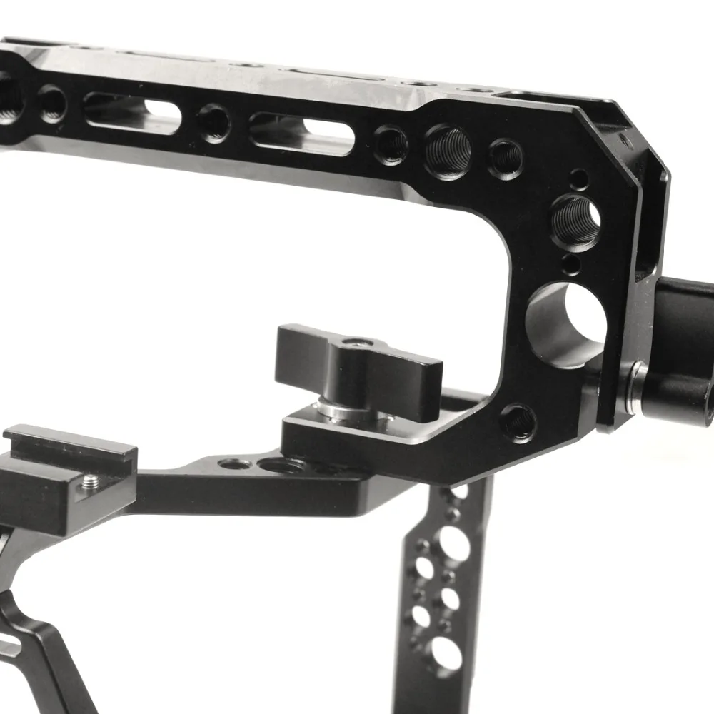 Aluminium SLR Kamera Käfig für Fujifilm X-T3 /XT3/XT2 /X-T2 DSLR Rig Schutzhülle Abdeckung mit Top griff Grip Kalten Schuh Montieren – Detail 34