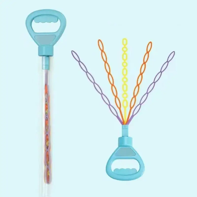 Bubble Wands For Kids 32 Hole Cartoon Bubble Wand Portable Bubble Toy Party Favors Colorful Summer Toy For Birthday Wedding