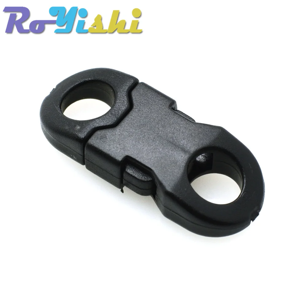 25 Pcs/Pack 5.5mm Plastic Safety Clasp Straight Side Release Buckle For Necklace Paracord Bracelet