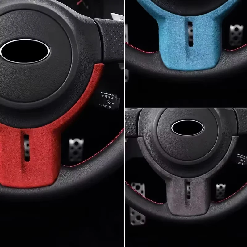 

For Toyota GT 86 Subaru BRZ Made of Alcantara Steering Wheel Panel Cover Trim Frame Car Interior Sticker Modified Accessories