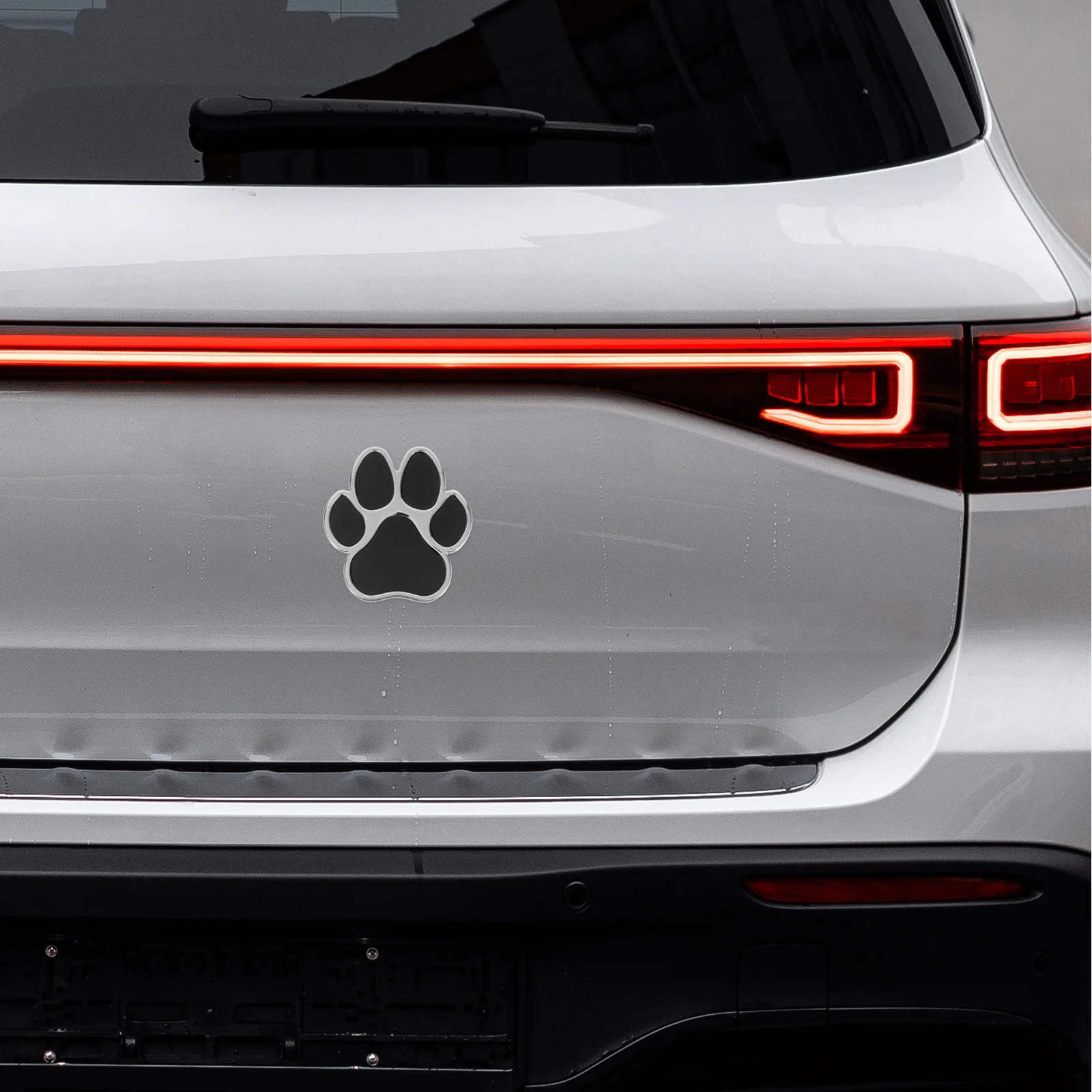 3D металлический стикер следа собаки для автомобиля, водонепроницаемый
