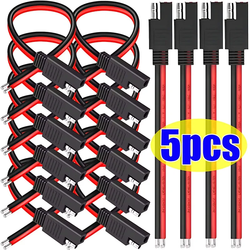 

Motorcycle Battery Charger Cable SAE Harness Quick Disconnect 2 Pin Plug for Solar Panel Automotive Car RV Boat Power Extension