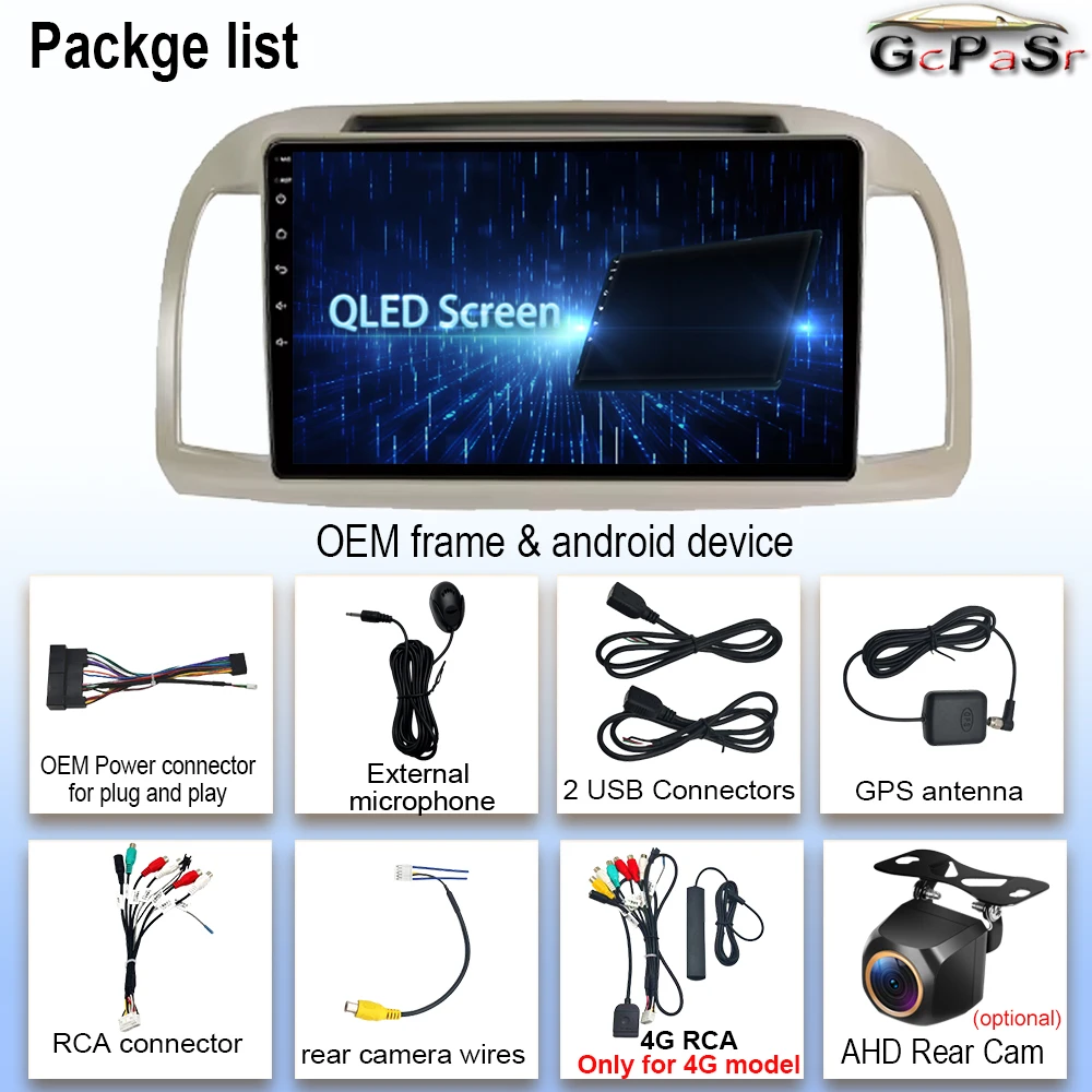 أندرويد 15 لنيسان مارس ميكرا K12 2002 -2010 راديو السيارة ستيريو الوسائط المتعددة واي فاي اللاسلكية Carplay أندرويد الملاحة التلقائية 4G BT