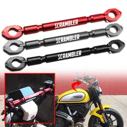 Fit For Ducati Scrambler 800 400 1100 Icon Accessories Motorcycle Balance Bar Handlebar CNC Crossbar Levers Phone Holder Parts