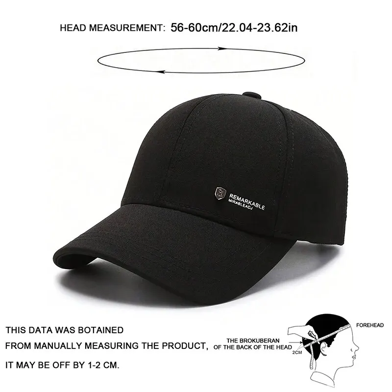 Unisex REMARKABLE Letter Label Baseball Caps Spring Autumn Outdoor Adjustable Casual Hats Sunscreen Hat