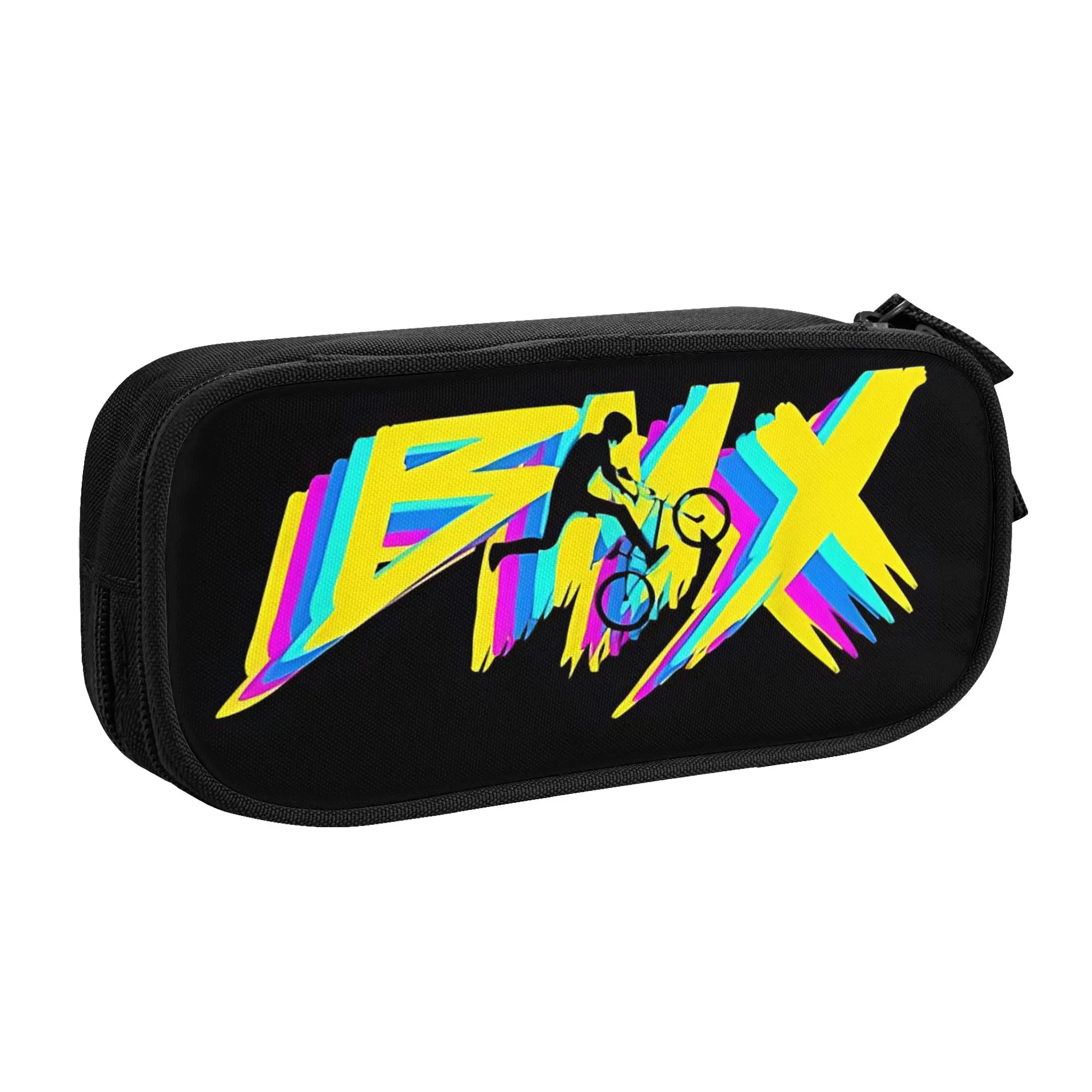 1 piece Stylish Motocross Vibe Pencil Case Girls Pen Bag BMX Racing Office Pencil Pouch
