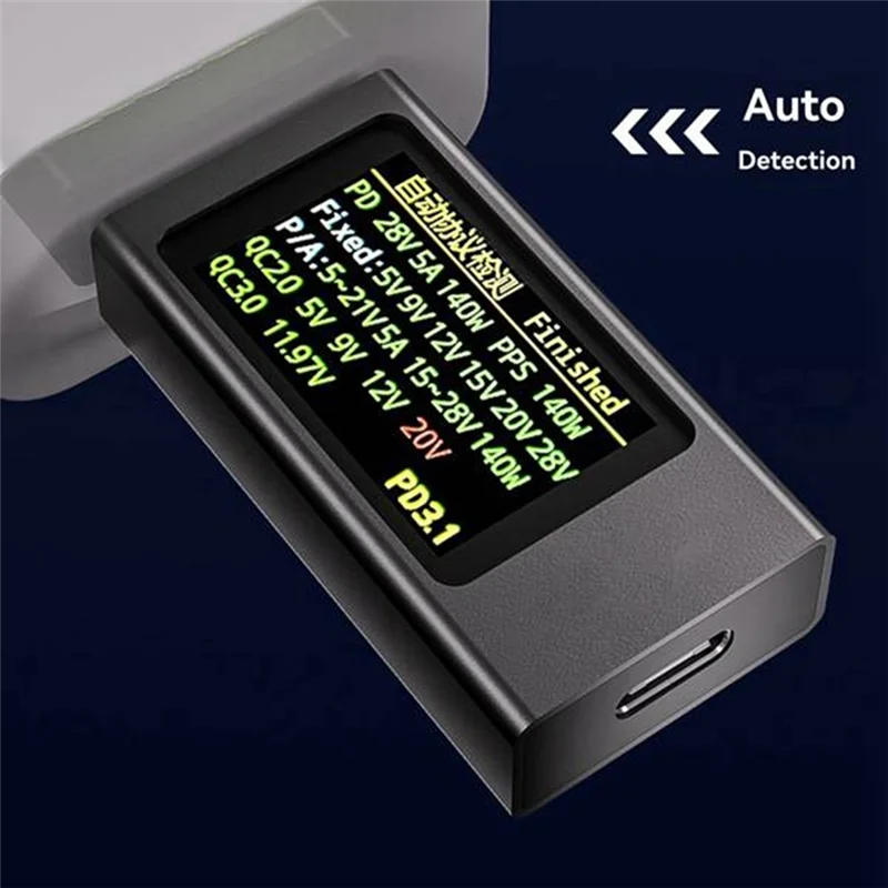 

【Space-Saving】Digital Display KWS-X1 Power Meter 2Pcs Type-C Fast Charge Tester 12A DC Voltage Ammeter Electrician Tool