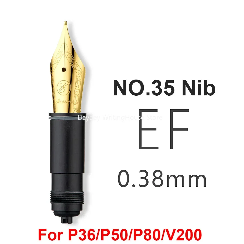 Imagem -04 - Asvine Fountain Pen Nibs ef f m Ouro Prata Nib P36 P50 P80 V200 Substituído