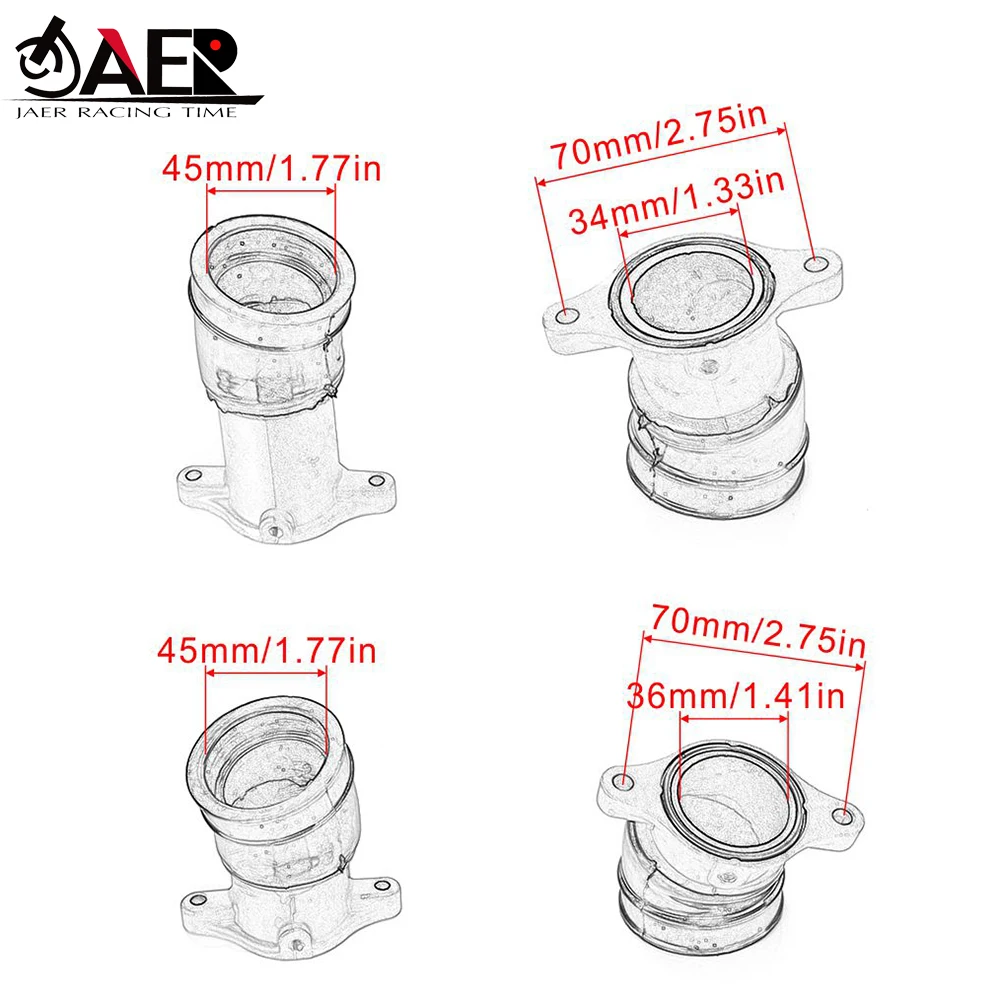 16211-415-000 Carburetor Interface Adapter Intake Manifold Pipe for Honda CX500 78-79 CX500C Custom 79-82 CX500D Deluxe view 6