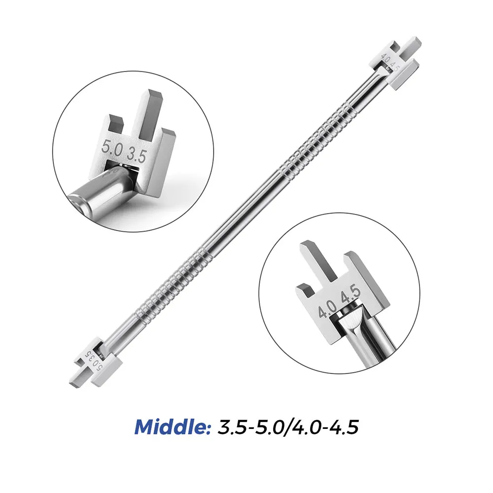 3PCS AZDENT Dental Kieferorthopädische Klammern Position Gauge Einstellbare Edelstahl Halterung Stellungs Zahnmedizin Werkzeug Autoklavierbar – Detail 5