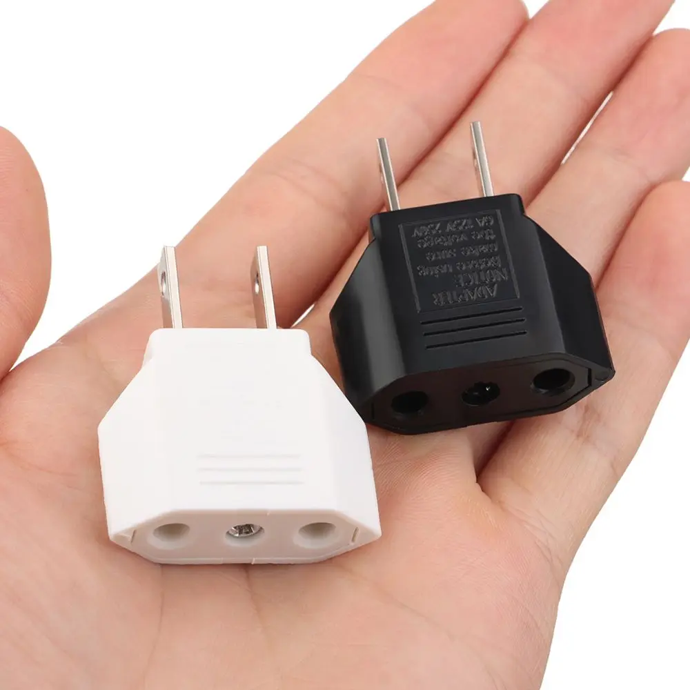 1PC Travel Socket EU To US Charger Socket Power Adapter Plug Adapter EU Plug Adapter US To EU
