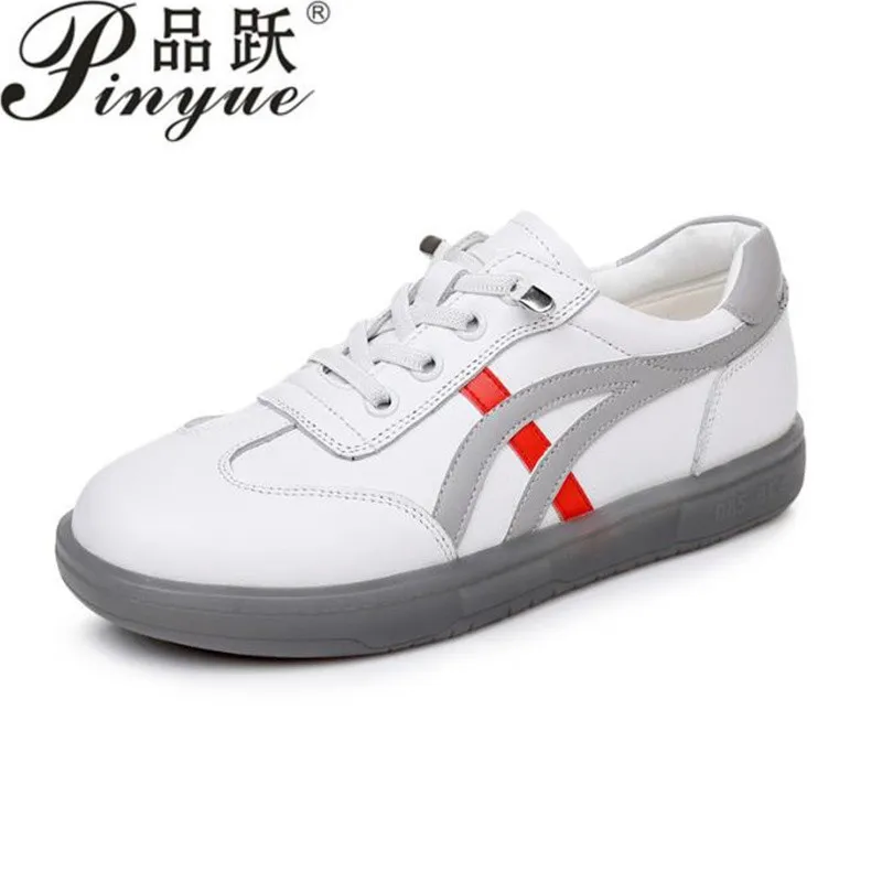 

Туфли на плоской подошве из натуральной кожи унисекс, удобные низкие кроссовки для пар в тон для мужчин и женщин, размеры 33–43