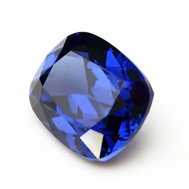 Royal Blue Lab Grown Sapphire Gemstone L-Cushion Cut Synthetic Sapphire Gems Loose Stone With AGL Certificate 3