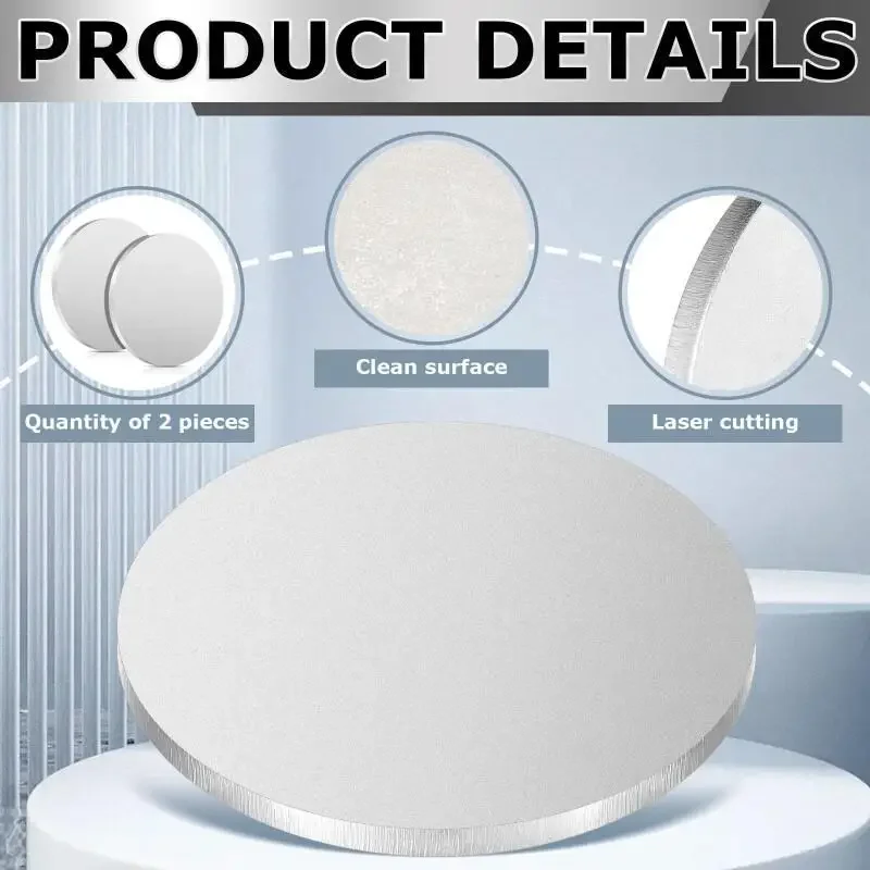 Picture 7: 304 Stainless Steel Disc Round Sheet Metal 0.5/1/1.5/2mm Thick Dia 50/60/80/100mm Polished Flat Washer Gasket
