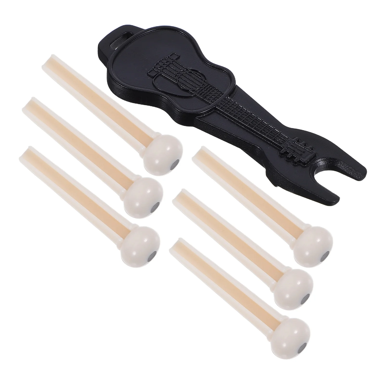 

10 set Bridge Pins Set Durable Abs Replacement Pegs For Acoustic Maintenance Winder Tool Replacement Peg Puller
