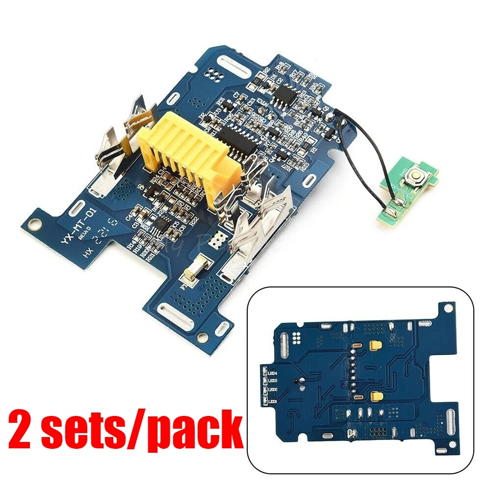 

2 Sets/Pack 18V Battery Protection Board Spare For Makita-BL1830/1850/1860 Charging Parts Circuit Board Makita Tool Accessories