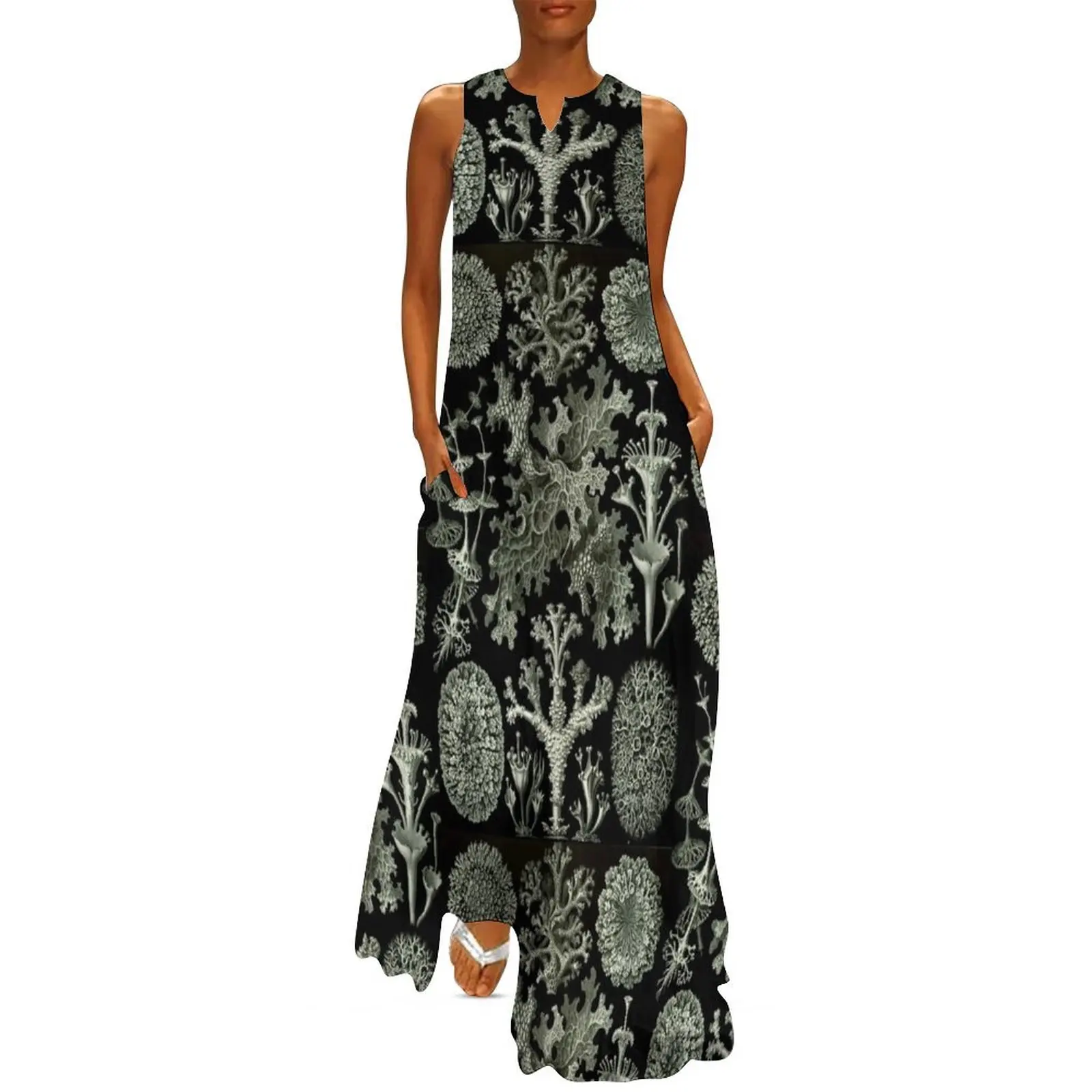 Natural History Lichen Long Dress long sleeve dresses women's summer clothing 2025