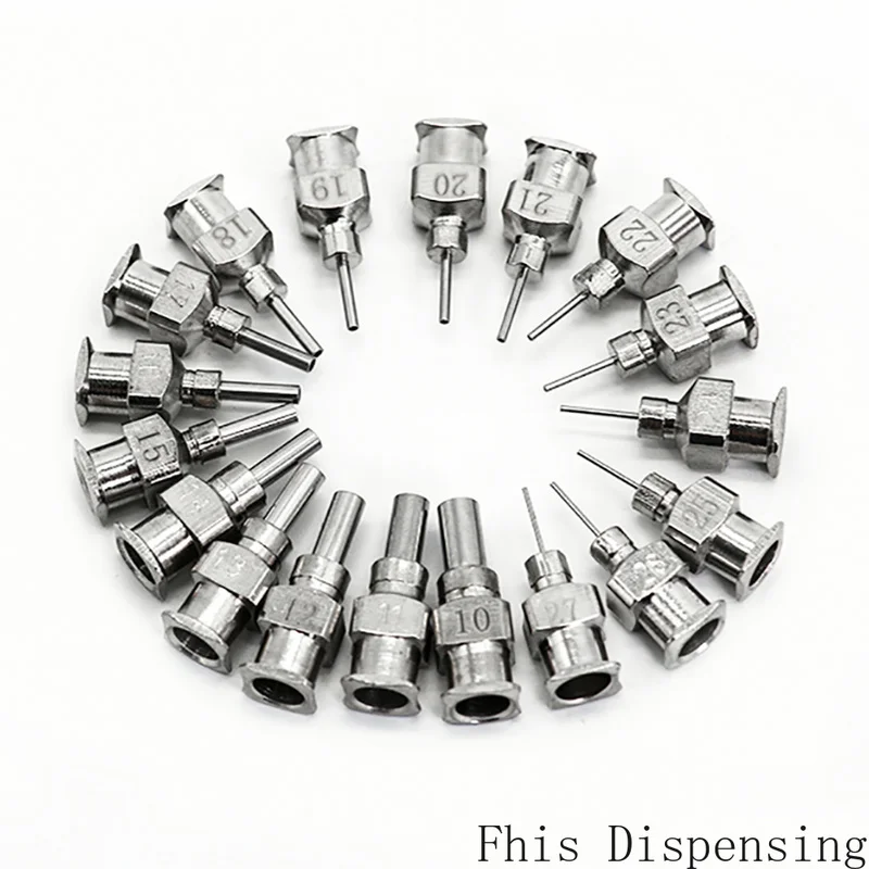 Needle Blunt Tip Tubing Length Metal Pack of 12 0.25 Inch 8G~30G S.S W/ISO Standard Dispensing
