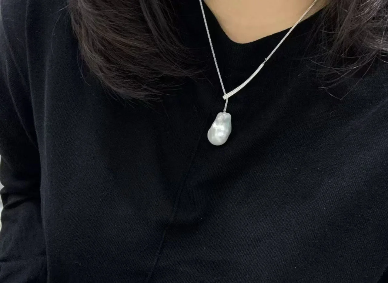 

Certificated 14K Gold Filled Natural Big Baroque Pearl Y Shape Necklace Freshwater Keshi Choker Women Dinner Party Fine Jewelry