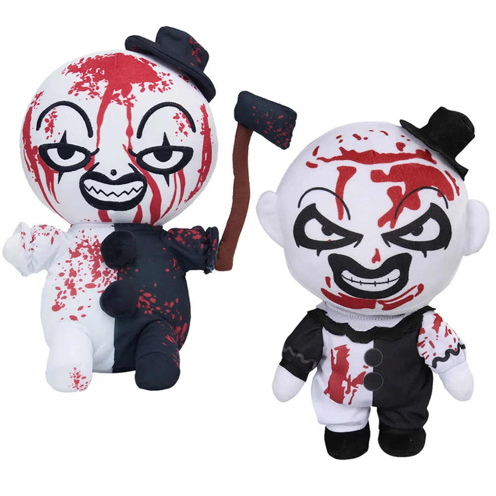 30cm Horror Art Clown Plush Plushies 2024 Movie Terrifier Cosplay Fantasy Figurine Props Mascot Xmas Birthday Gifts