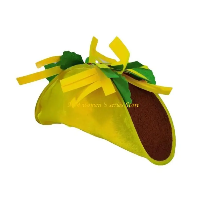 Q39C Tacos en peluche chapeau mexicains accessoires pour fête fête fête fête