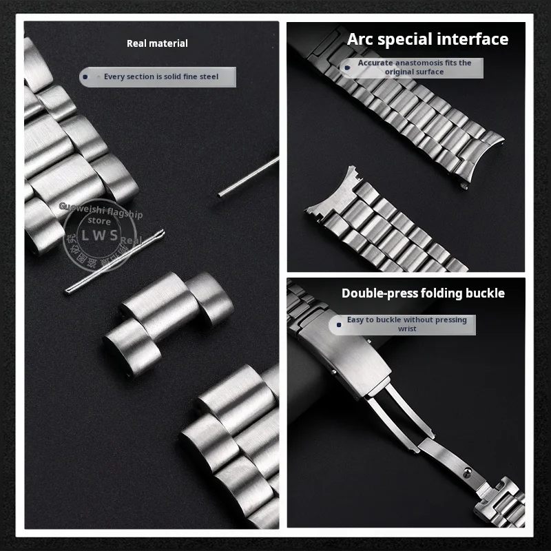 For Omega Seamaster 300 Ocean Universe 600 WatchBand men Stainless Steel Watch Straps 18mm 20mm 22mm Metal bracelet Accessories