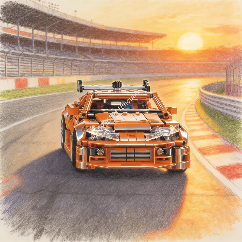 796pcs MOC Technical SUPRA Model Building Blocks Assemble Construction DIY Idea Christmas Gifts Toy Brick Creative Education