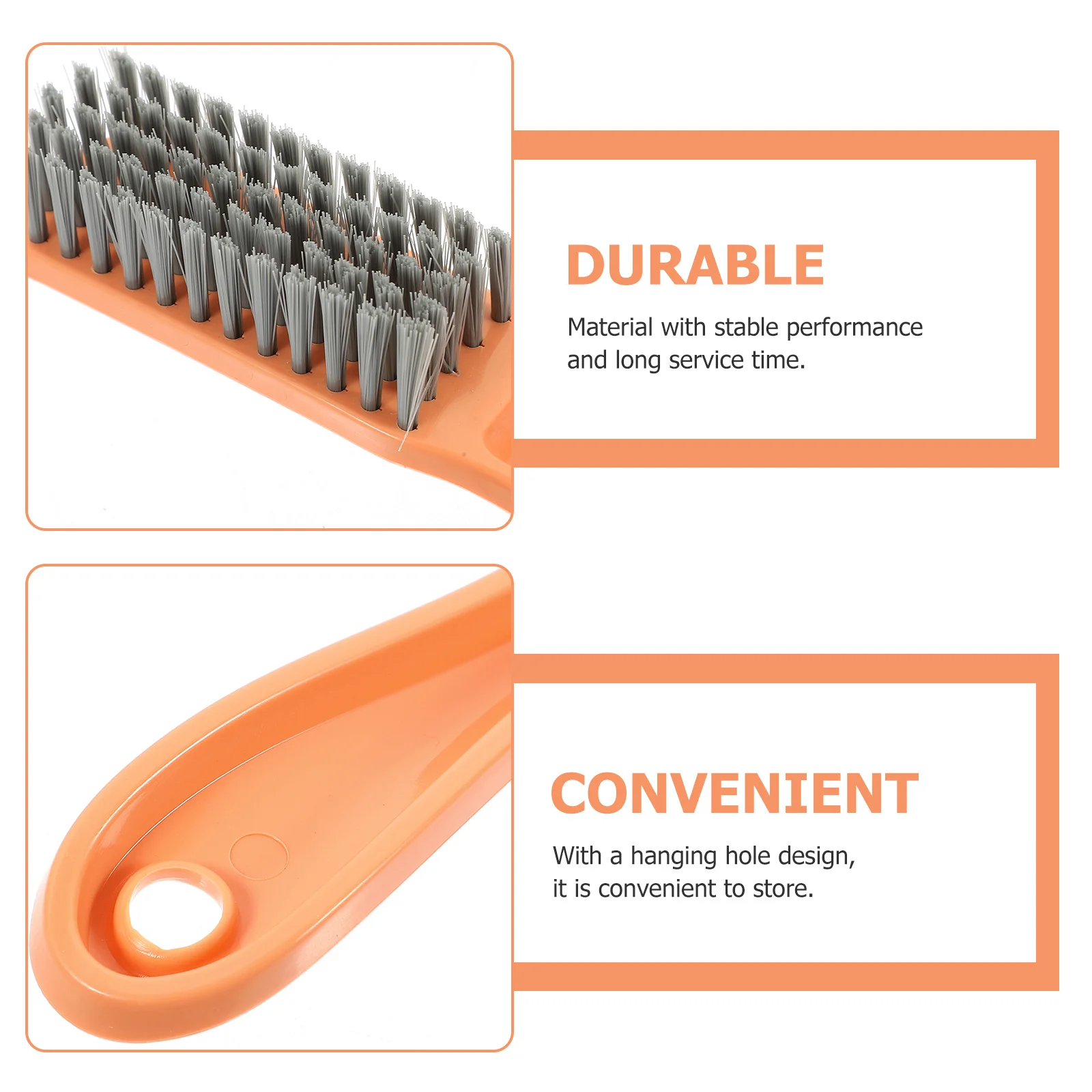 

4Pcs Cleaning Brush Clothes Laundry Washing Brush Hangable Shoe Cleaner Long Handle Clothes Cleaning Tool Multi Use