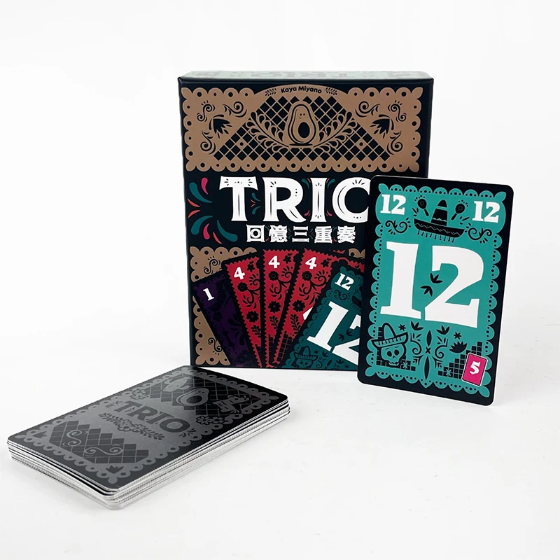 

Trio Card Game Exciting Family Party Board Game Where Players Search for Three Matching Cards Strategic Fun for All Ages