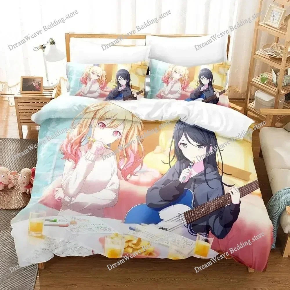 

Hoshino Ichika Project SEKAI Cartoon Poster Sheets Quilt Covers Bedding Dormitory Sheets Bedding Set Soft Warm Bedding Set