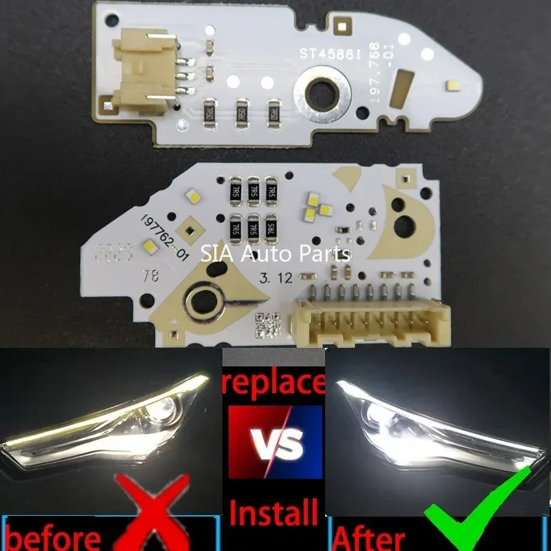 

New For Audi A6L C7 2016-2018 car headlights DRL chip Ballast chip LED circuit board light source board light low version white