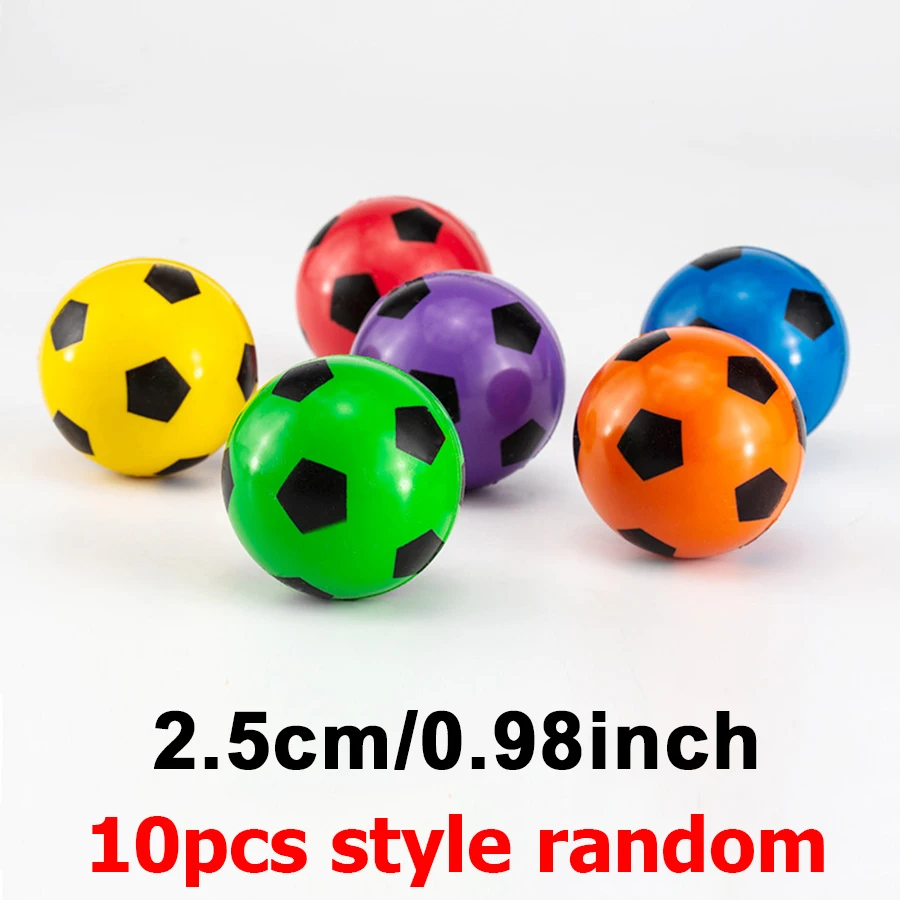 10pcs/lot 25mm Rubber Mini Bouncy Balls More Than 200+ Styles Ship Random Bouncy Ball Party Gifts Adults Stress Relief Toys