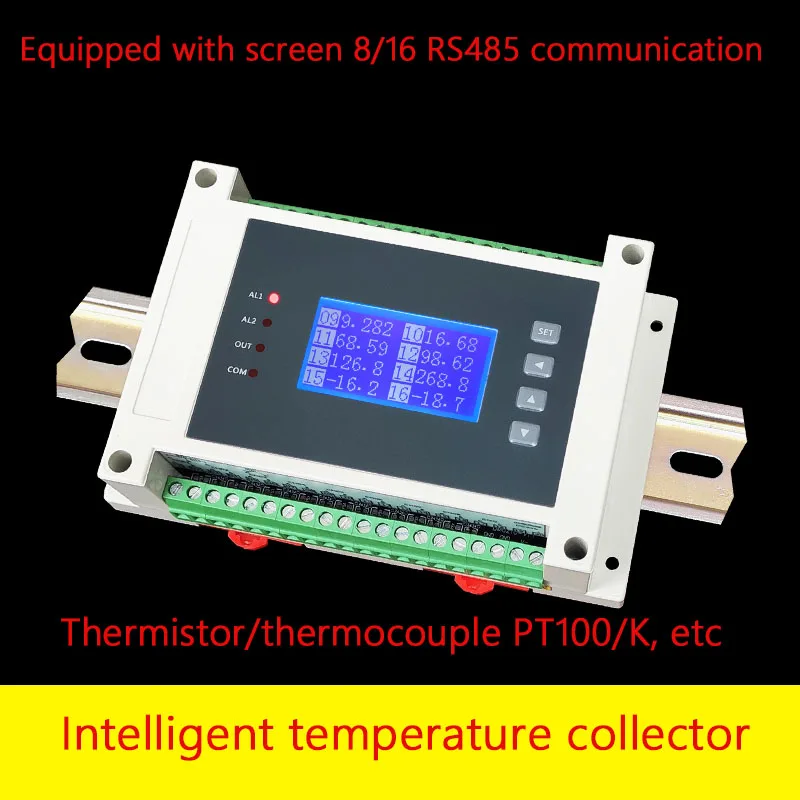 8/16-channel Temperature Acquisition Module 485 Multi-channel Pt100K Type Isolated Thermal Resistance Thermocouple Temperature C