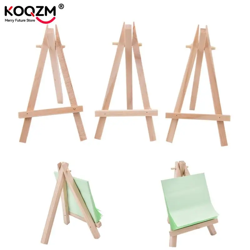 1pcs Wooden Easel Mini Artist Easel Wood Wedding Table Card Stand Display Holder For Party Decoration 12.5*7cm