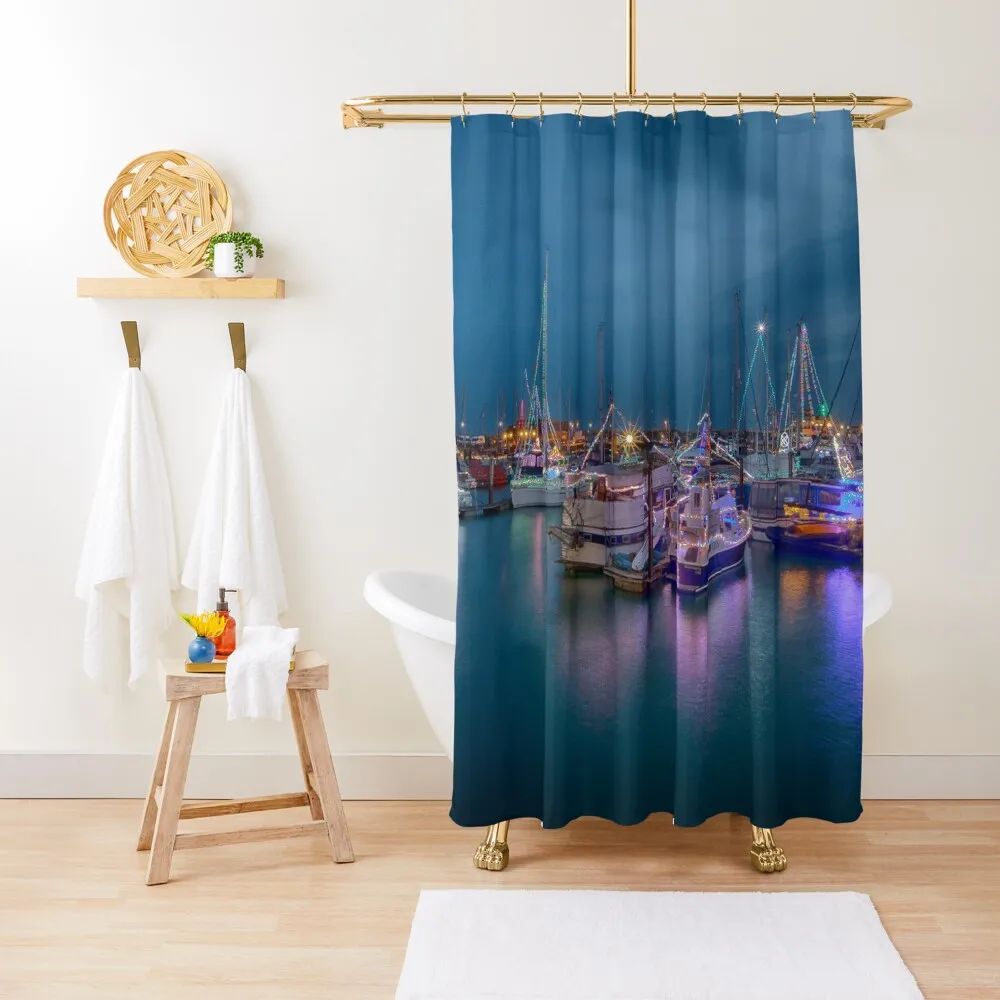 

Christmas At Ramsgate Harbour Shower Curtain Cover Bathroom And Shower Products For Bathroom Shower Curtain