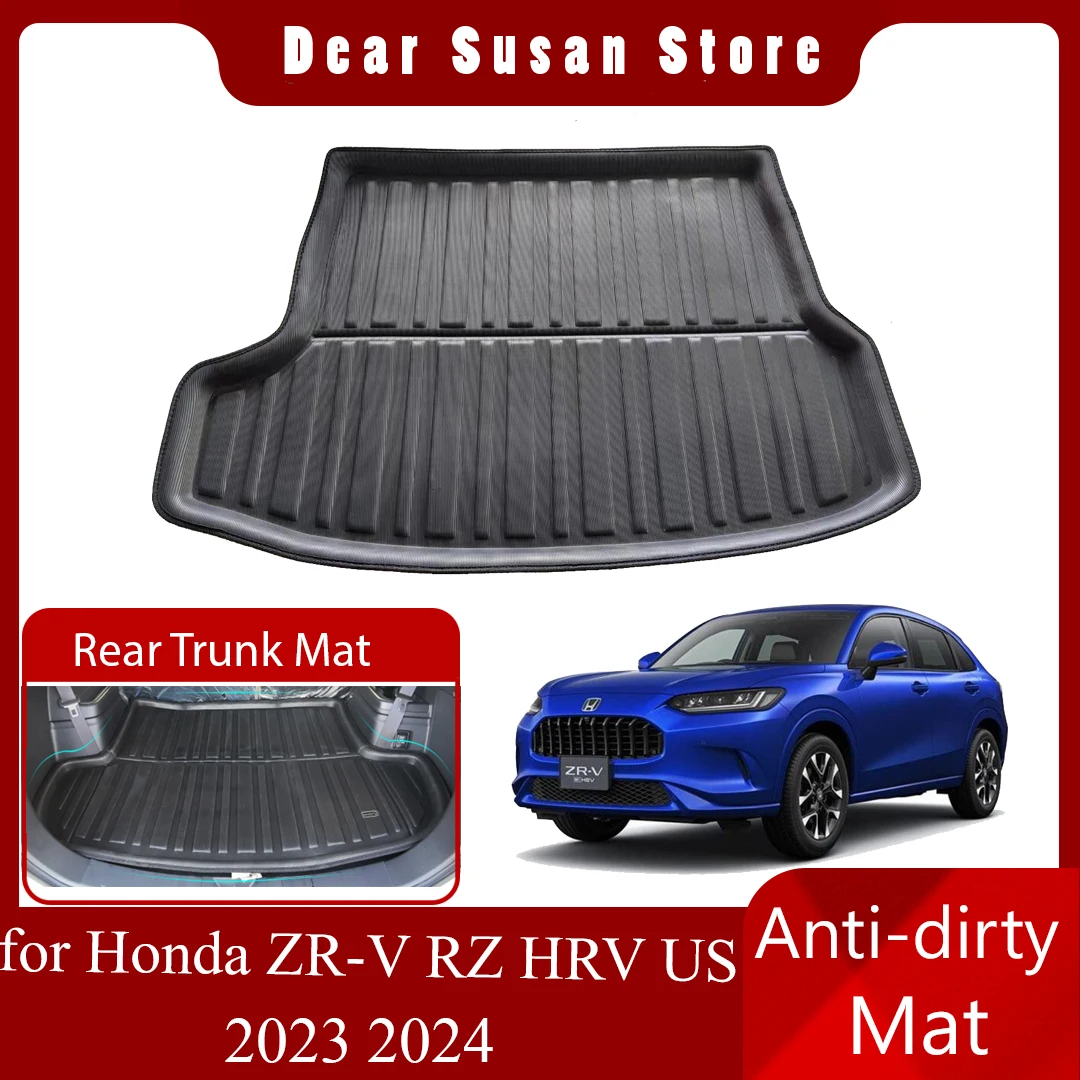 Car Rear Trunk Mat for Honda ZR-V RZ ZRV HR-V HRV RZ2 US AWD 2023 2024 Tray Liner Floor Pad Space Boot Carg Cover Accessories